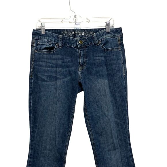 Express Skinny Curvy Jeans Women's Size 8R Blue Medium Wash Mid-Rise 5-Pocket - Picture 2 of 11